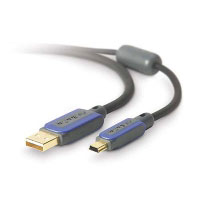 Belkin PureAV? Blue Series Digital Camera Cable, Hi-Speed USB 2.0 Mini B (AV22201EA06)